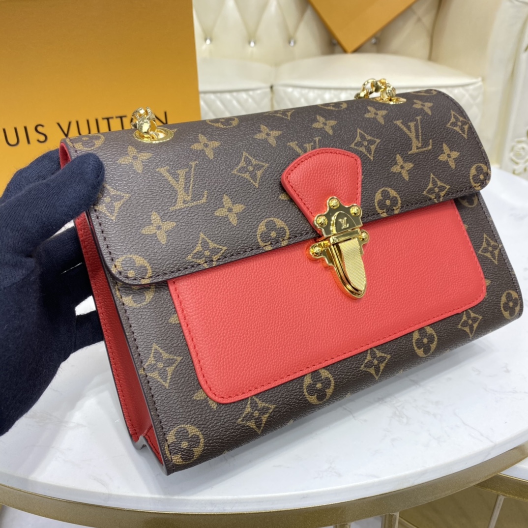 Louis Vuitton VICTOIRE Handbag Monogram M41731 Cerise Red